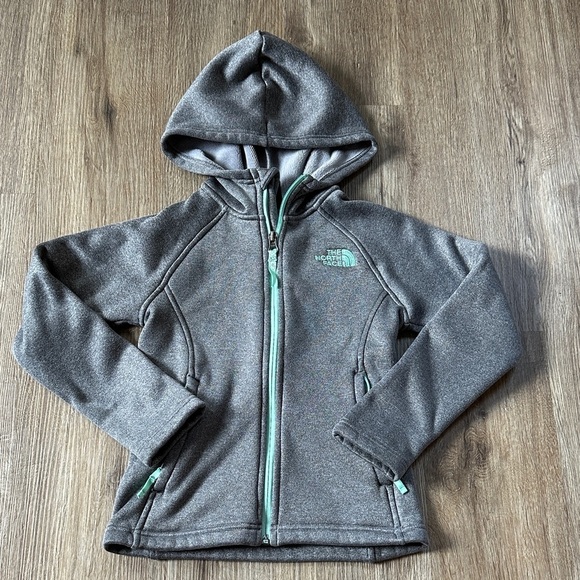 The North Face Other - The North Face Kids Gray and Teal Hoodie
